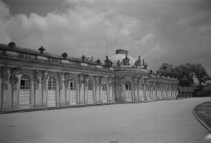 Potsdam. Schloss Sanssouci, Gartenseite