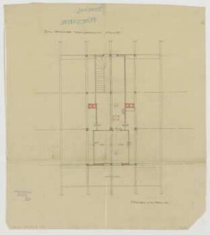 Thiersch, Friedrich von; Starnberg bei München (Bayern); Landhaus Otto Förster - Grundriss DG