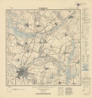 2057 (alte4 Nr.: 688) Greifenberg in Pommern, Meßtischblatt (4cm - Karte)