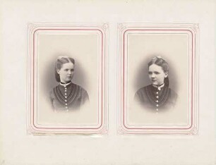 links: Marie von Waldeck (?) rechts: Emma von Waldeck (?)