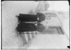 Primizfeier Bayer in Emerfeld 1935; Zwei Priester im schwarzen Ornat vor einem Hauseingang