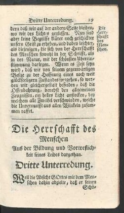 Dritte Unterredung.