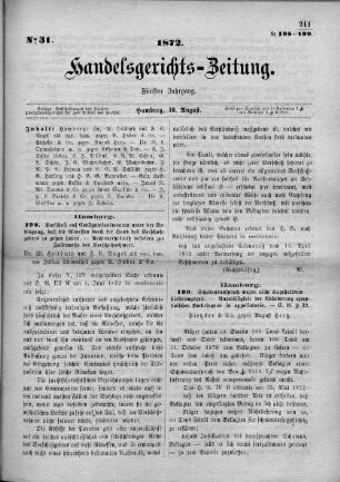 No. 31. 10. August 1872