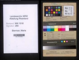 Entnazifizierung Maria Bierman , geb. 04.06.1921 (Kontoristin)