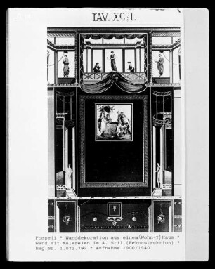 Pompeji, unbekanntes Gebäude, Wandmalerei