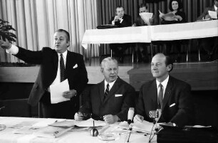 Hinterzarten: Kurhaus; Vorstandstisch CDU-Landesparteitag; Kiesinger - Filbinger