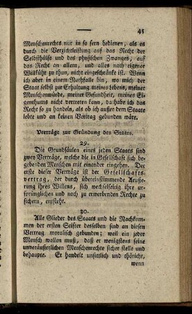§ 29 - 32. Verträge zur Gründung des Staates.