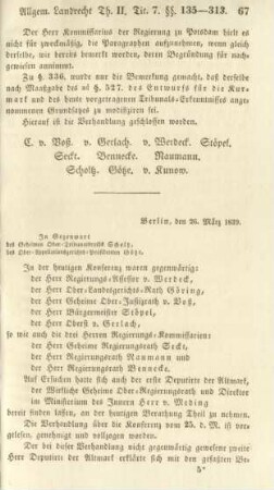 Berlin, den 26. März 1839