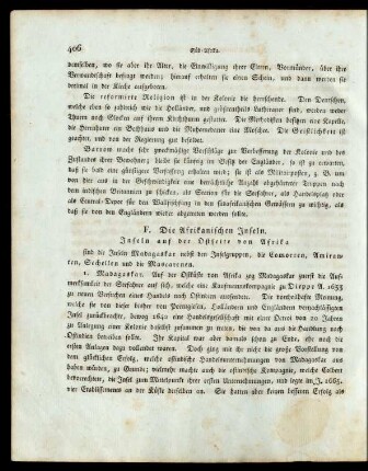 F. Die Afrikanischen Inseln