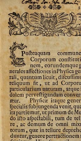 Institutiones Philosophicae : Ex Probatis Veterum, Recentiorumque Sententiis Adornatae In Usum Suorum Dominorvm Auditorum, [3,2]. Physica Specialis