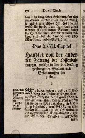 196-202, Das XXVII. - XXVIII. Capitel