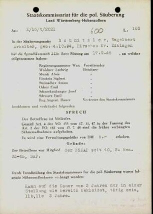 Schnitzler, Engelbert