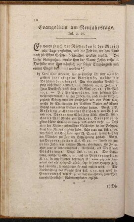 Evangelium am Neujahrstage. Luk. 2, 21