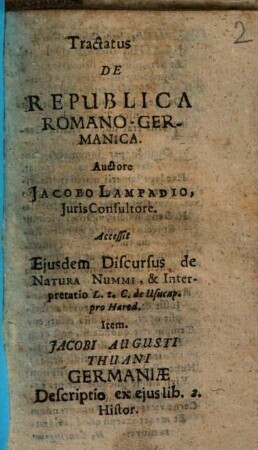 Tractatus De Republica Romano-Germanica