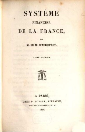 Système Financier de la France, 2