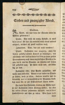 194-207, Sieben und zwanzigster Abend.
