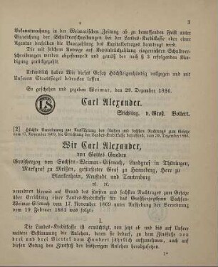 2. Höchste Verordnung zur Ausführung des fünften und sechsten Nachtrages zum Gesetze vom 17. November 1869, die Errichtung einer Landes-Kreditkasse betreffend