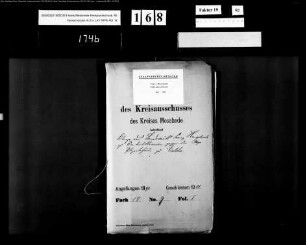 Klage des Landwirts Franz Hengsbach zu Wenholthausen gegen die Wegepolizeibehörde zu Eslohe Bd.1