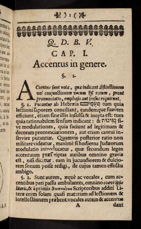 1-8, Cap. I. Accentus in Genere.