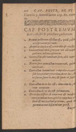 Cap. Postremum de vi, effectu & potestate pactorum.