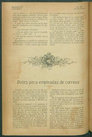 Dotes para empleados de correos