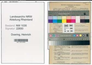 Entnazifizierung Heinrich Doering , geb. 08.05.1906 (Steiger)