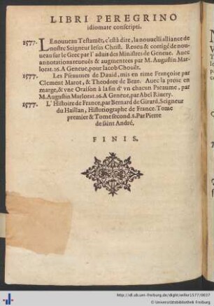 Libri Peregrino Idiomate conscripti.