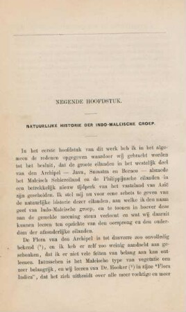 Negende hoofdstuk. Natuurlijke historie der Indo-Maleische groep