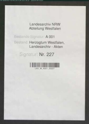 Register und Rechnung des Amtes Erwitte und Westernkotten