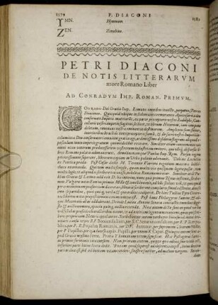 Petri Dianconi De Notis Litterarum more Romano Liber