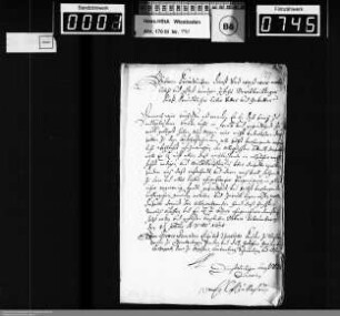 Weihnachts- und Neujahrsschreiben 1671/1672