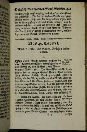 Das 46. Capitel. Von den Nabel- und Bauch-Brüchen insbesondere.
