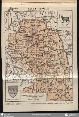 Mapa Lužice