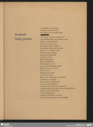 Innsbruck farbig gelesen