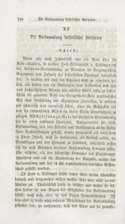 196-221 Die Versammlung katholischer Gelehrten : Schluß