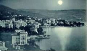 Ansicht von Abbazia im Mondschein