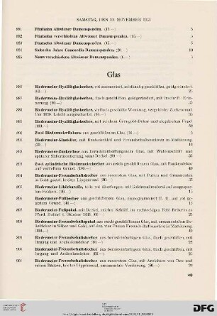 Glas (Nr. 886-921)
