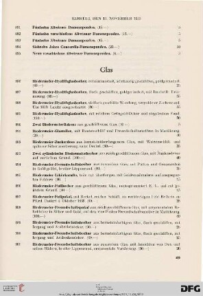Glas (Nr. 886-921)