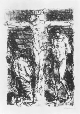 Kreuzigung (Illustration für: Das Bad der Sträflinge)