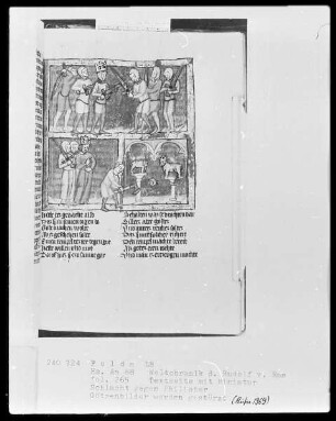 Rudolf von Ems, Weltchronik — ---, Folio 265rectoMiniatur
