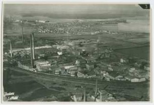 Elektrochemischen Werke Bitterfeld (IG Farben AG), Bitterfeld Kraftwerk Süd der IG Farbenindustrie AG: Luftansicht, Teilansicht
