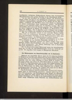 Die Wiedernahme der Vaux-Kreuz-Höhe am 14. September