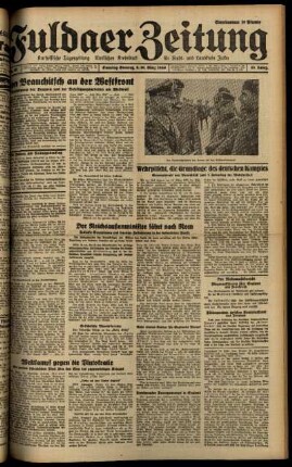Ausgabe vom Samstag, den 09. März 1940.