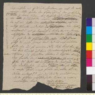 Brief von Egloffstein, Karoline von und zu an Goethe, Johann Wolfgang von