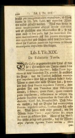 Tit. XIX. De Fidurciaria Tutela.
