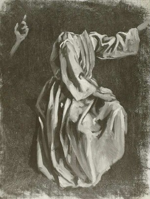 Ferdinand von Rayski: Gewandstudie