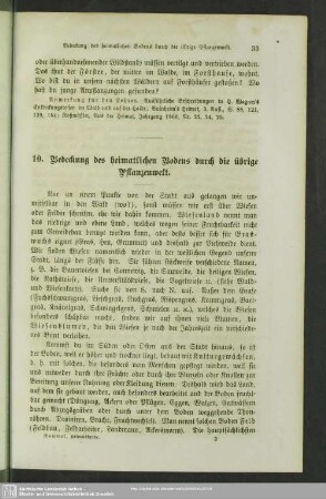 10. Bedeckung des heimatlichen Bodens durch die übrige Pflanzenwelt