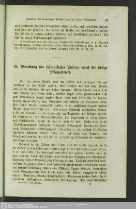 10. Bedeckung des heimatlichen Bodens durch die übrige Pflanzenwelt