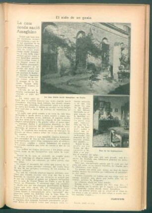 La casa donde nació Ameghino : El nido de un genio
