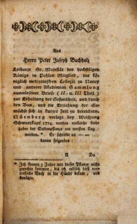 Sammlung von Beschreibungen der Seidenpflanze und des syrischen Hundskrauts, ihres vorzüglich ökonomischen Nutzens durch ihre Seide und Flachs : wie sie leicht und häufig durch Wurzeln und Saamen zu pflanzen, die Seide aber verschieden zu benützen, und die Stengel zum längsten weichsten Flachs zuzubereiten sind